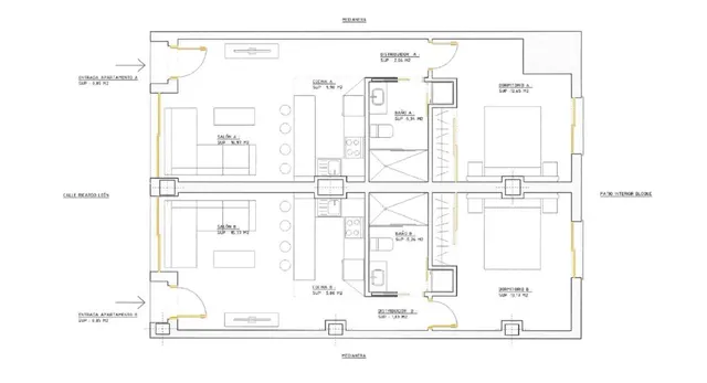 Apartamento 1 habitación 51m² en venta - Centro — 11