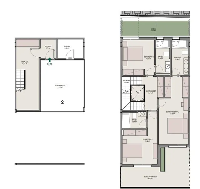 Nuevo adosado con jardín privado y solarium — 41