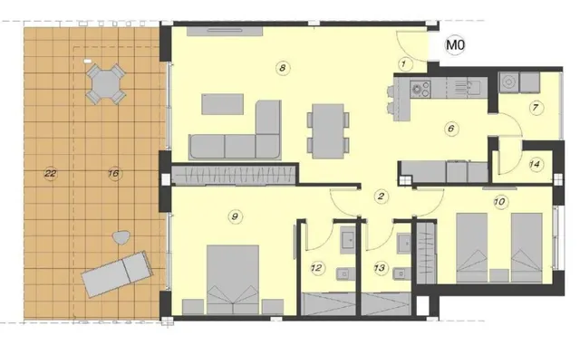 Apartamento de lujo con jardín — 30