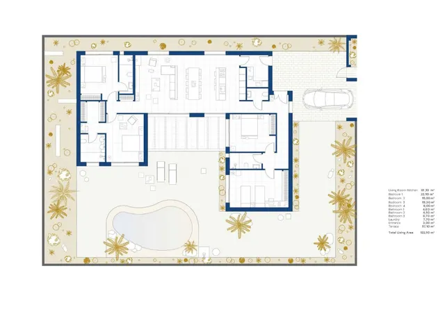 Villas contemporáneas de una sola planta en Altaona Golf Resort Murcia — 11