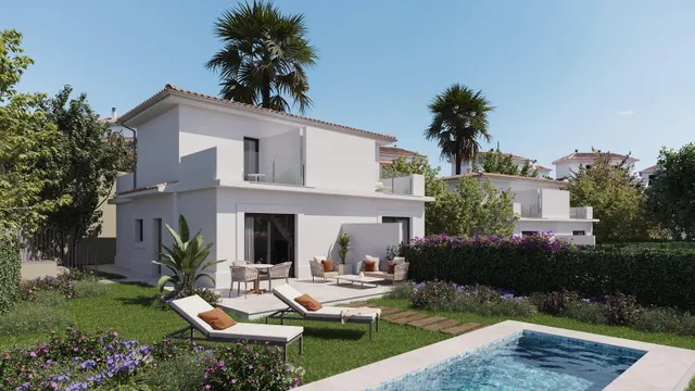 Chalet con jardín, aparcamiento y piscinas comunitarias — 25