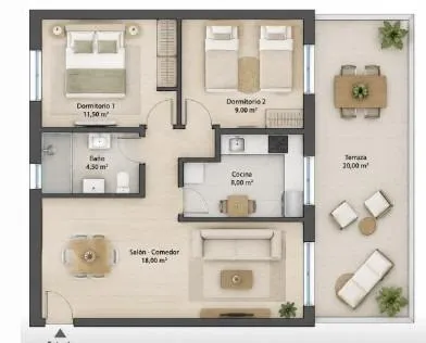 Piso en montebello-nou espai, la nucia — 20