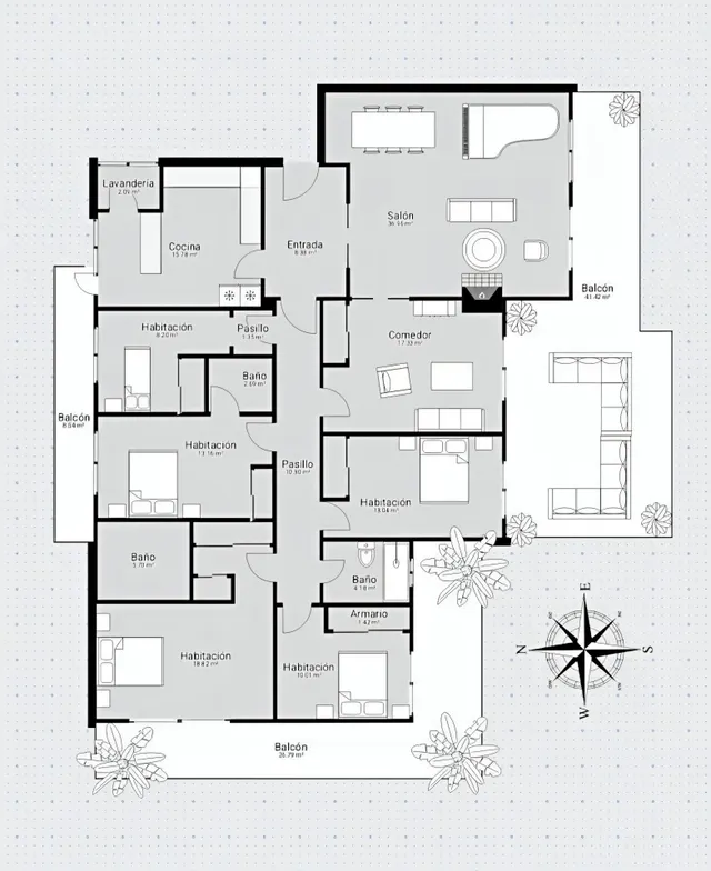 ÁTICO DE ESQUINA DE 273 M2 CON 3 TERRAZAS, 6 habitaciones, GARAJE Y TRASTERO | HIPERCOR – JEREZ NORTE — 35