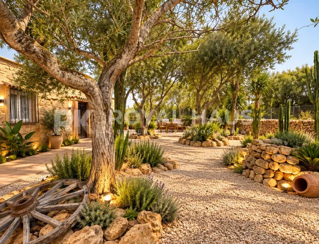 Finca rústica en Llucmajor con 6.404 m2 de terreno y vivienda semirreformada — 6