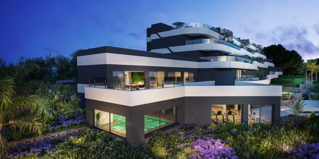 124 viviendas de 2 y 3 dormitorios, áticos y bajos con jardín en Estepona — 13