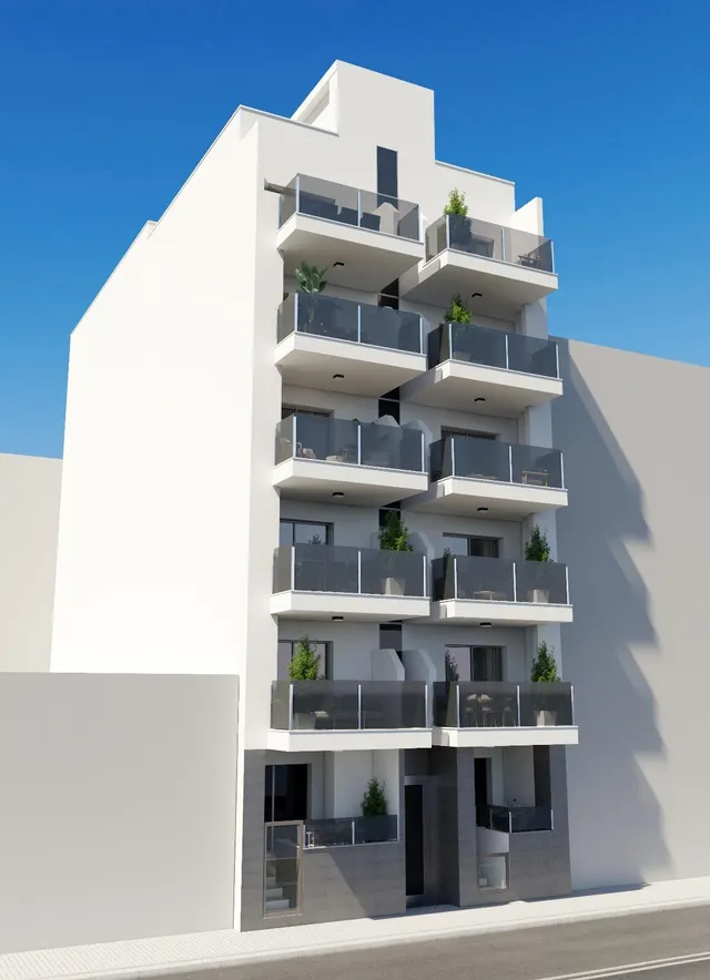 Apartamentos de obra nueva con piscina, a unos 100 m de la Playa del Cura — 8