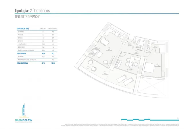 Apartamento 2 habitaciones 138m² en venta - Playa de Poniente — 13