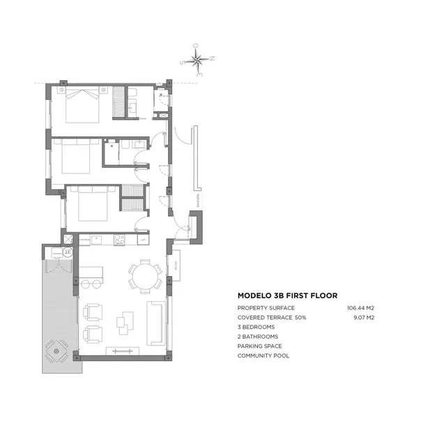 Apartamento de 3 dormitorios a la venta en Los Alcázares, Costa Cálida — 9