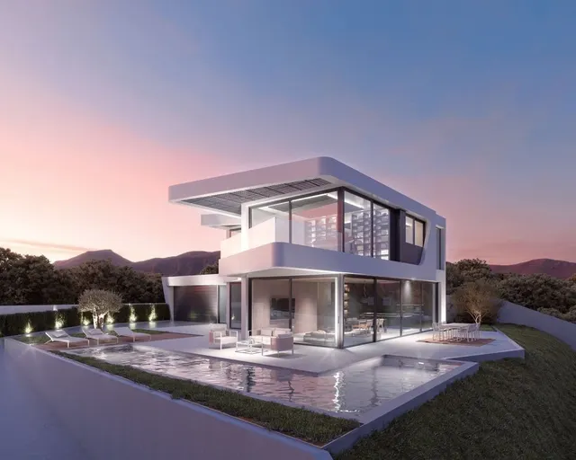 Nuevo proyecto con licencia de una magnifica villa de diseño — 2