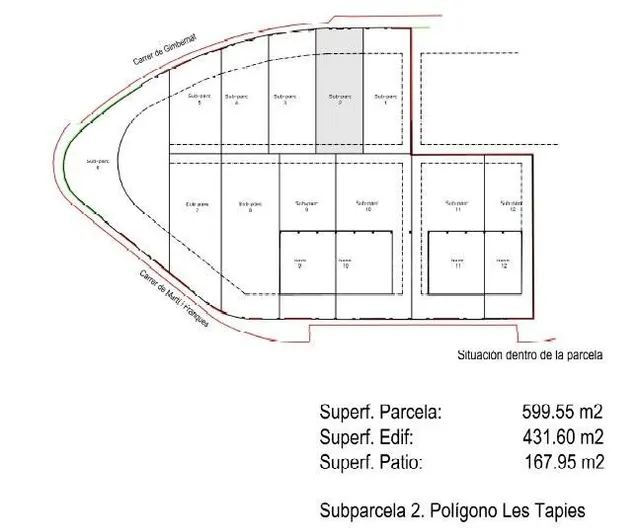 FANTÑSTICA PARCELA DE 599 M2 EN LES TAPIES HOSPITALET DE LÂ - foto 3