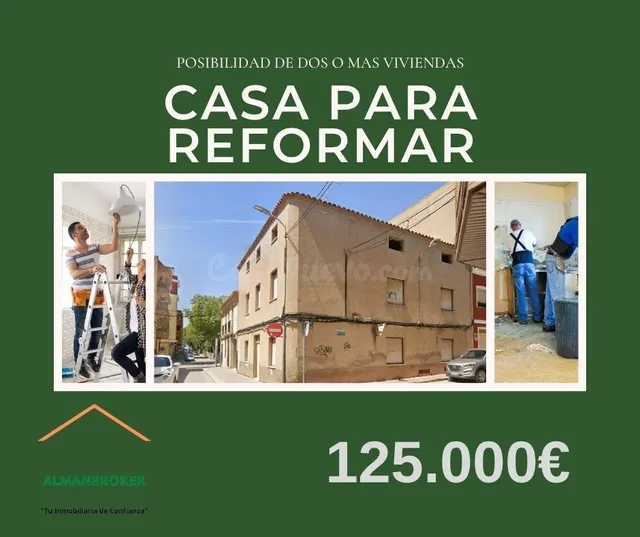 CASA DE 350M2 PARA REFORMAR. POSIBILIDAD DE DOS O MÁS VIVIEN