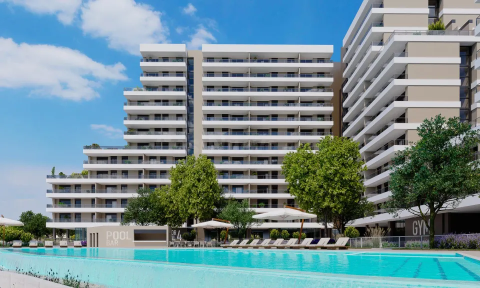Piso 2 dormitorios, con terraza y piscina en Condomina.