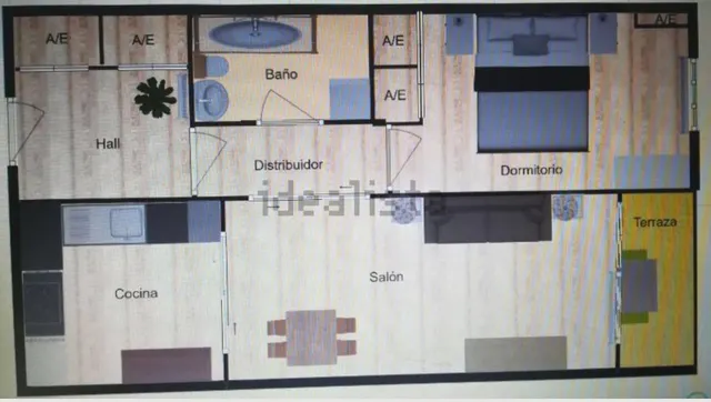 Apartamento 1 habitación 68m² en alquiler - Prosperidad — 36