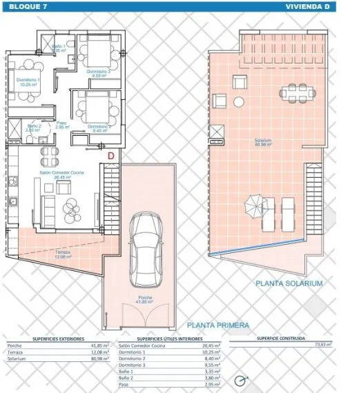 Bungalow Planta Alta 3 habitaciones 74m² en venta - Zona Pueblo — 15