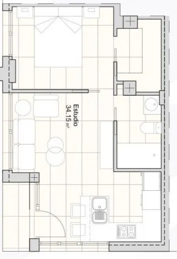 Apartamento 1 habitación 58m² en venta - Centro — 17