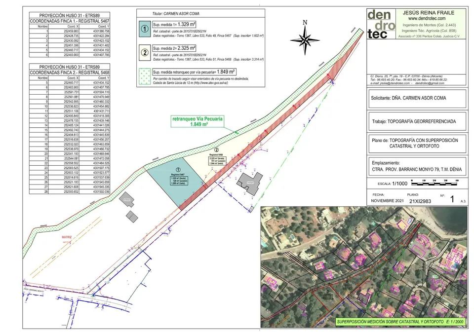 PARCELA EN PRIMERA LINEA DE LA PLAYA DE LAS ROTAS - DENIA CON LICENCIA DE CONSTRUCCIÓN VIVIENDA