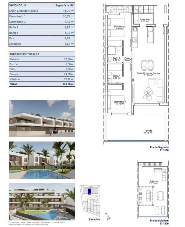 Ático 2 habitaciones 77m² en venta - Zona Pueblo — 12