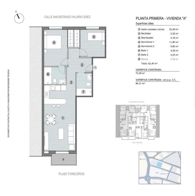 Apartamento 2 habitaciones 83m² en venta - Centro — 9