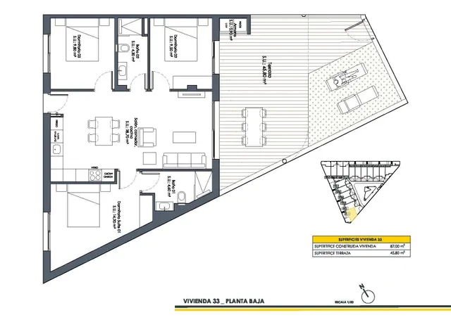 Bungalow 3 habitaciones 87m² en venta - San fulgencio pueblo — 15