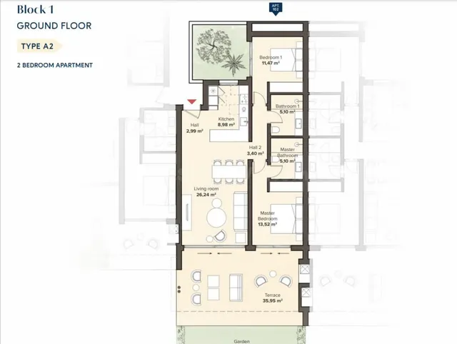 Apartamento 2 habitaciones 128m² en venta - Azata Golf Estepona Oeste — 28