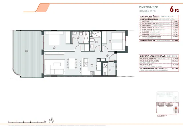 Apartamento 2 habitaciones 83m² en venta - El limonar — 40
