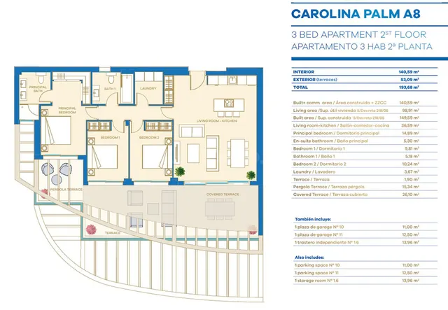 Apartamento 3 habitaciones 140m² en venta - Riviera del sol — 2