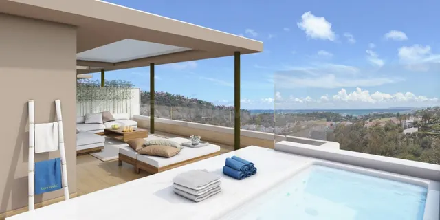 Exclusivo ático de 3 dormitorios en Benahavis con vistas al  - foto 5