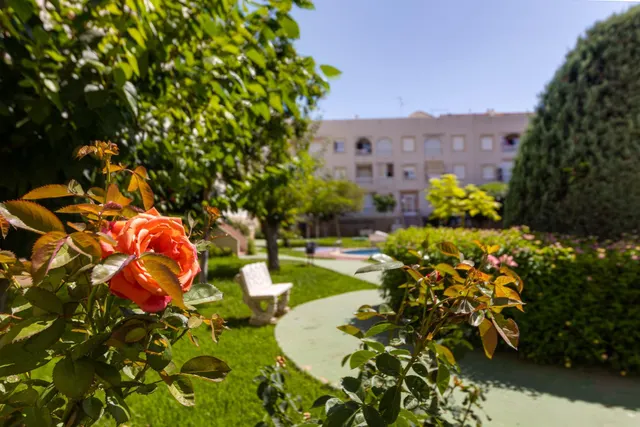Ático con terraza, garaje y piscina a 250 metros del mar — 37