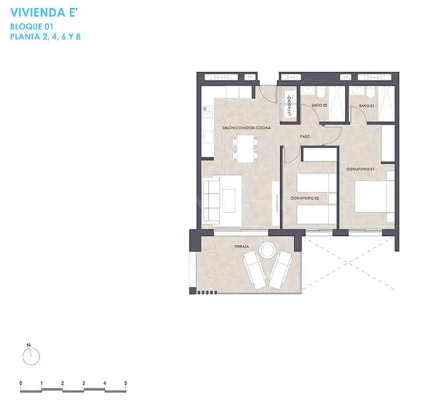 Apartamento Moderno en la Sexta Planta – Obra Nueva en Calpe - foto 2