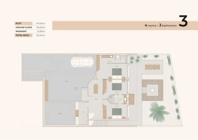 Villa de estilo ibicenco con 4 dormitorios  y piscina privada en La Finca Golf(Algorfa) — 25