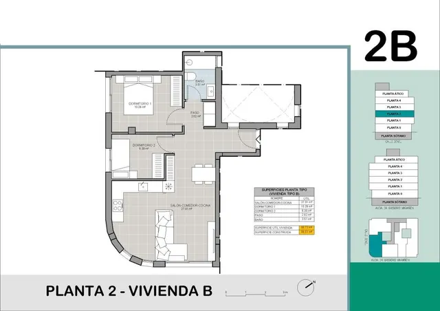 Apartamento 1 habitación 58m² en venta - Acequion — 10