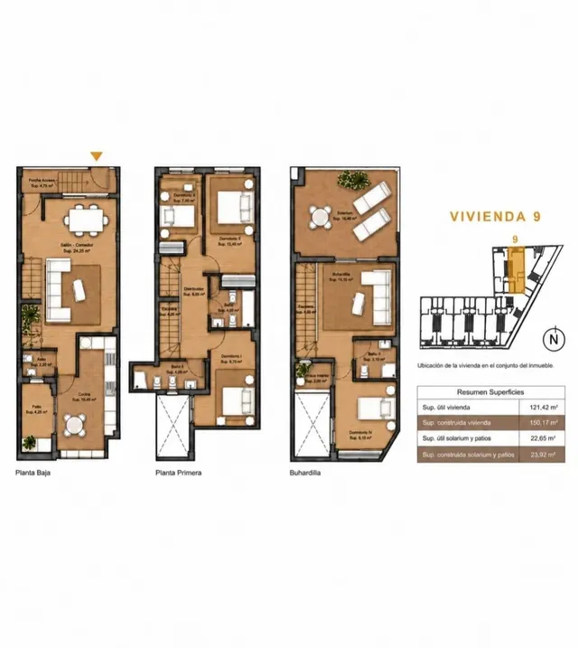 Promoción exclusiva de 10 viviendas tríplex en el sur de Murcia — 33