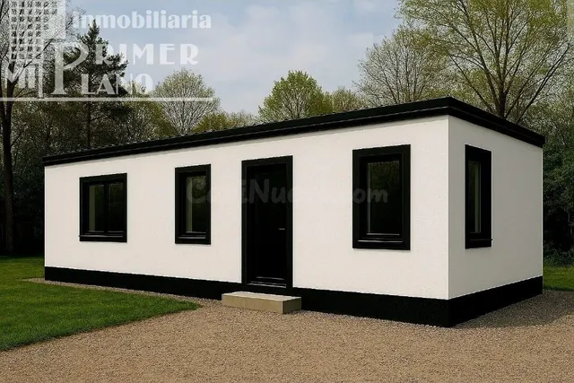 Casa prefabricada de 30 m2. Salón, baño y dormitorio. Por so - foto 2
