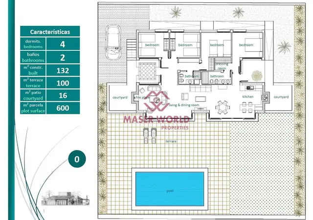 Elegantes villas independientes con piscina privada en Peraleja Golf Resort - Costa Cálida — 14