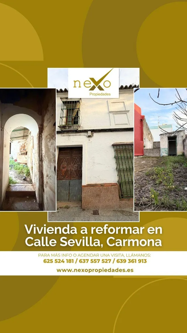SOLAR URBANO EN VENTA EN CALLE SEVILLA (CARMONA) – PROYECTO 
