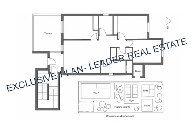APARTAMENTO ESQUINERO CON TERRAZA Y GARAJE EN COMPLEJO RESIDENCIAL CON PISCINA Y ZONAS COMUNITARIAS — 30