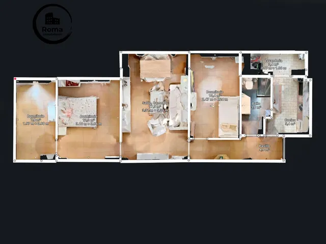Piso de 87 m2 con 3 dormitorios en Pedro Antonio de Alarcón 27, junto a Recogidas — 49