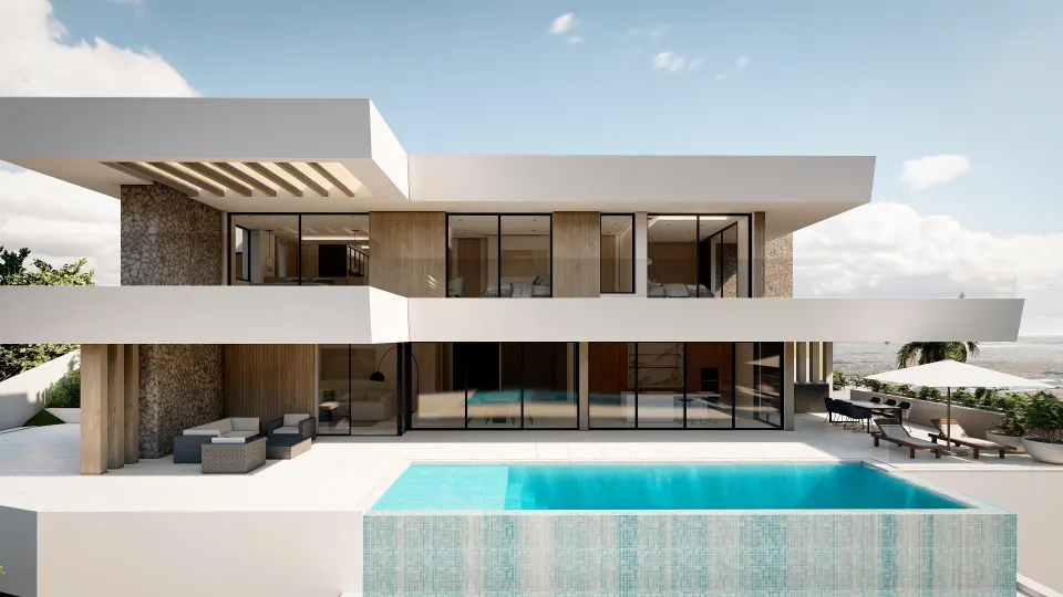 Villa de Obra Nueva con Vistas de 360º en Sa Font Seca