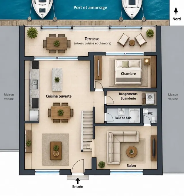 Casa de 3 dormitorios con amarre privado de 10 x 3,50 m, licencia turística y piscina comunitaria – Port Estrella, Santa Margarida, Roses — 33