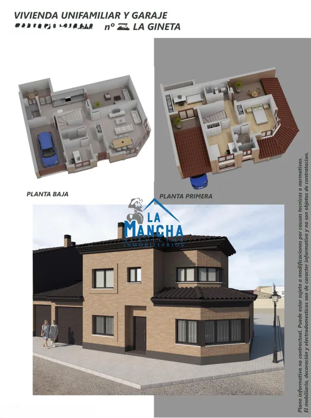 *260.000€* INMOBILIARIA LA MANCHA VENDE ADOSADO DE OBRA NUEV - foto 2