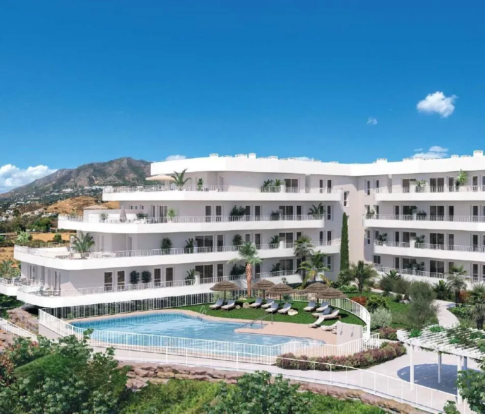 VENTA DE PISO EN LOS PACOS, FUENGIROLA. 2 DORMITORIOS, TERRAZA, GARAJE. OBRA NUEVA