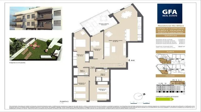 Dúplex 4 habitaciones 164m² en venta - Centro