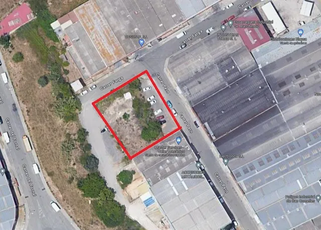FANTÁSTICA PARCELA INDUSTRIAL DE 1.262 m2 EN CAN COMELLAS — 2