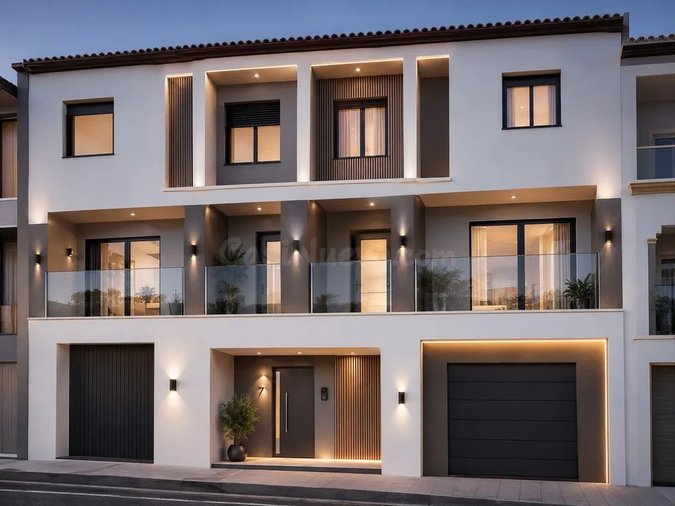 Proyecto de vivienda adosada por finalizar con garaje, terrazas y patio privado en Teulada