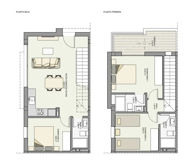 Adosado 3 habitaciones 96m² en venta - Monte y Mar bajo — 11