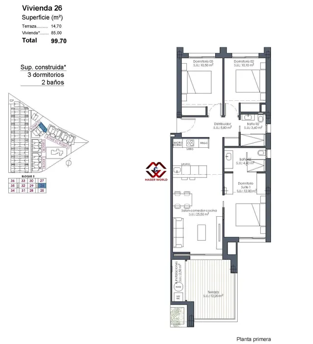 Apartamentos de nueva construcción en La Serena Golf-Los Alcázares, cerca de la playa — 31