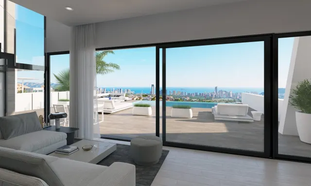 VILLAS DE LUJO DE OBRA NUEVA EN FINESTRAT CON VISTAS AL MAR - foto 4