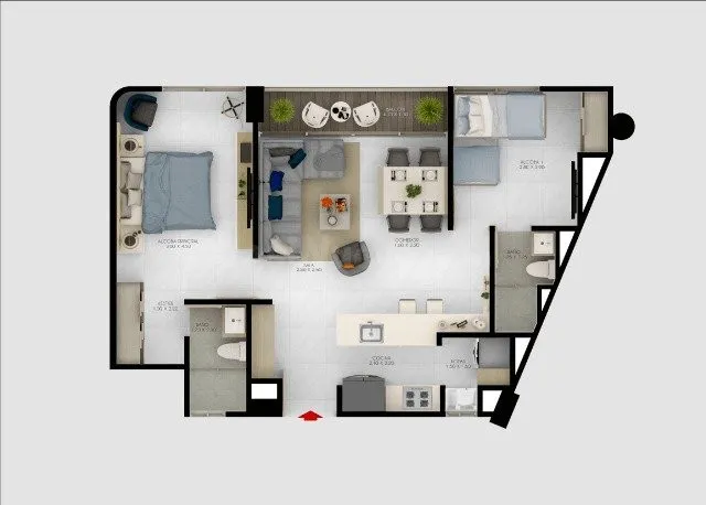 PROYECTO NUEVO - Se vende apartamento Nuevo en el sector de 