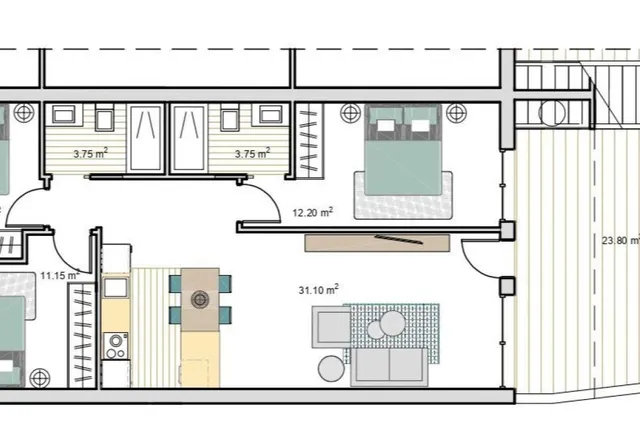 Apartamento 3 habitaciones 80m² en venta - Roldan — 15