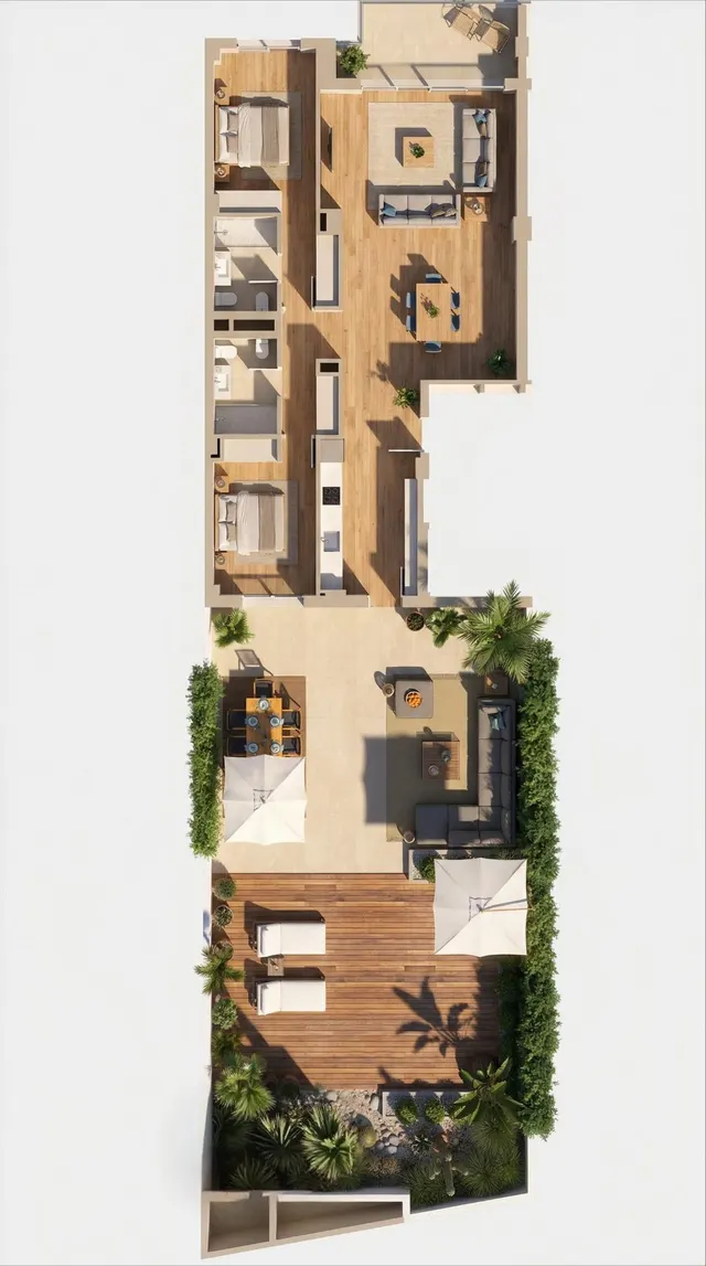 Nueva construcción COR39: 12 modernos apartamentos de 2 y 3 dormitorios en Pere Garau — 12